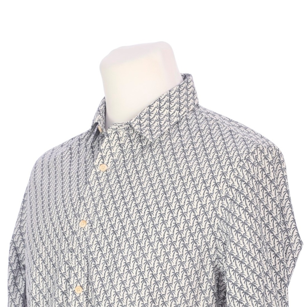 Scotch Soda Palm Tree Print Long Sleeve Shirt